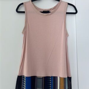Paul Smith Black | Sleeveless Top Pink with Geometric Hem – JP M / US S